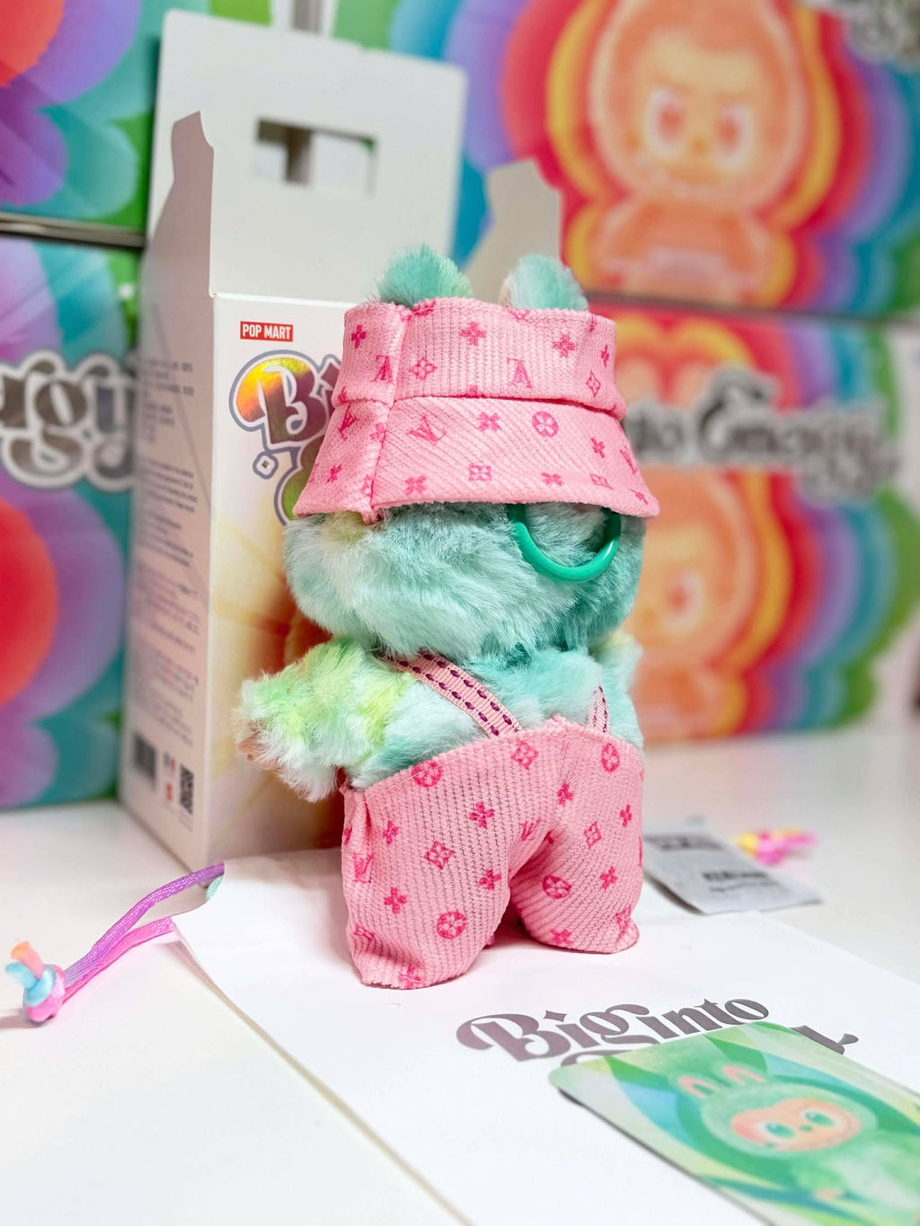 SERENITY - Labubu Big Into Energy Plush – Pink Outfit | POP MART Authentic