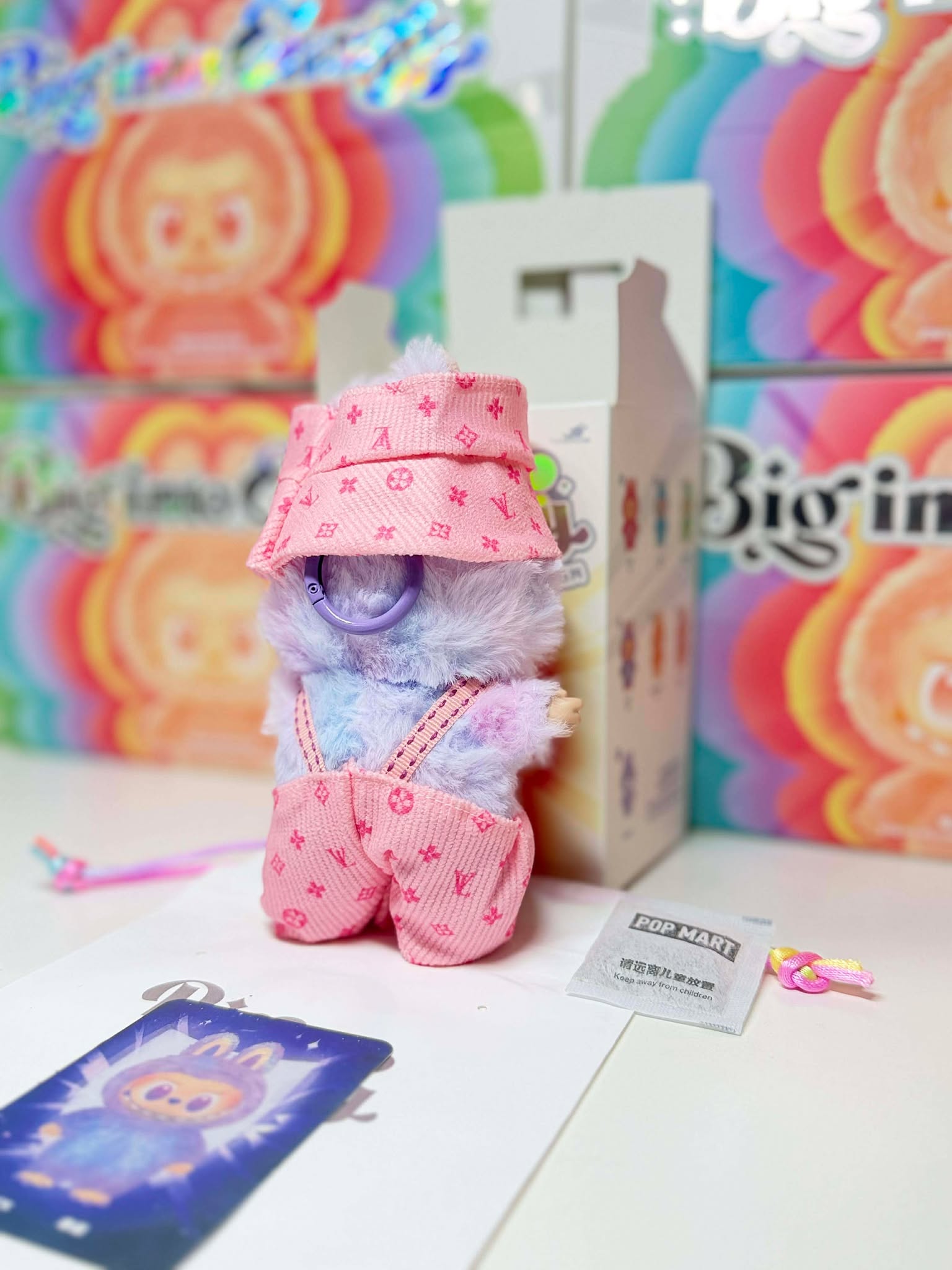 LUCK - Labubu Big Into Energy Plush – Pink Outfit | POP MART Authentic