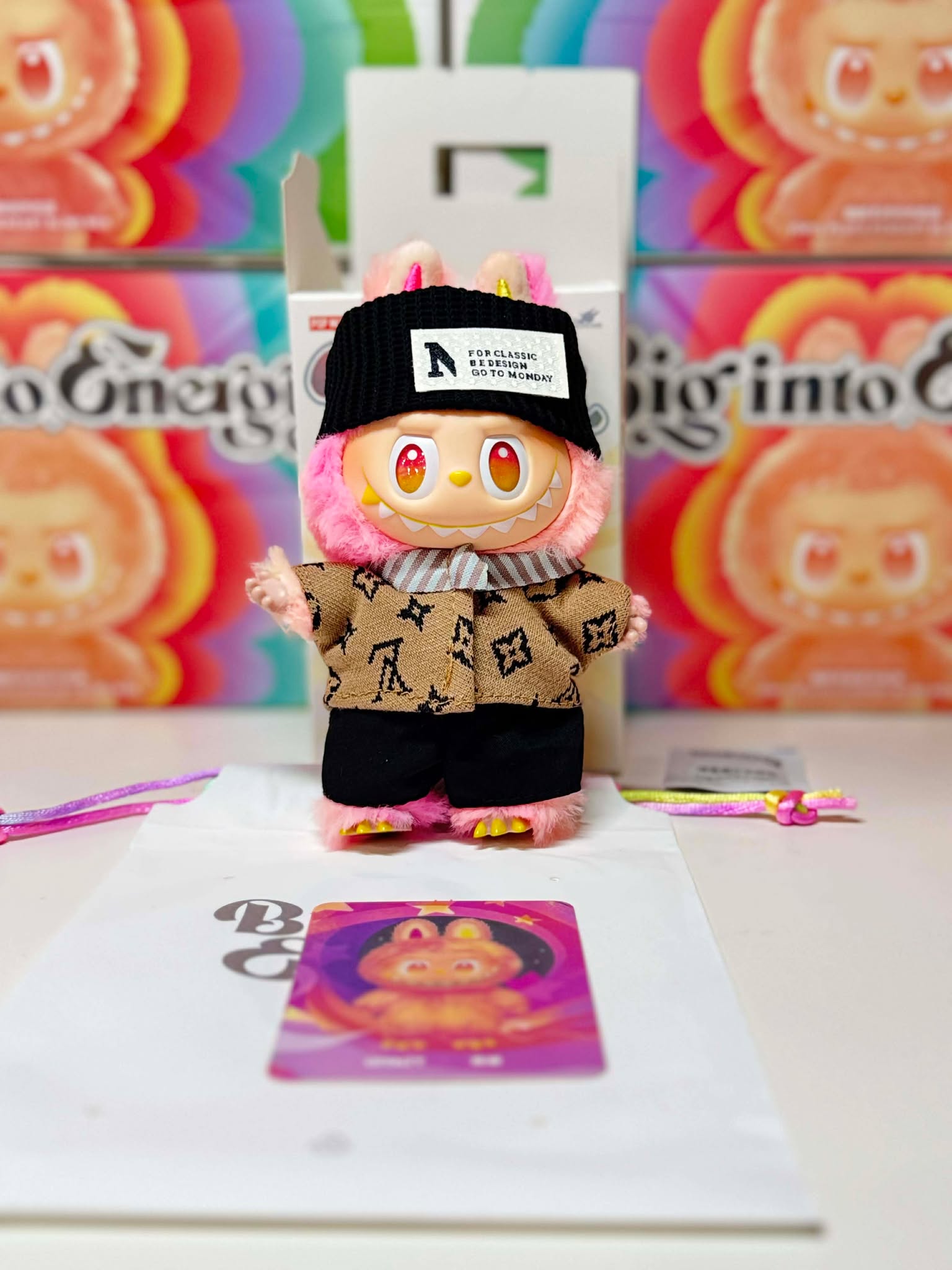 POP MART LABUBU Big Into Energy – LOYALTY 🩷 With Outfit | Authentic