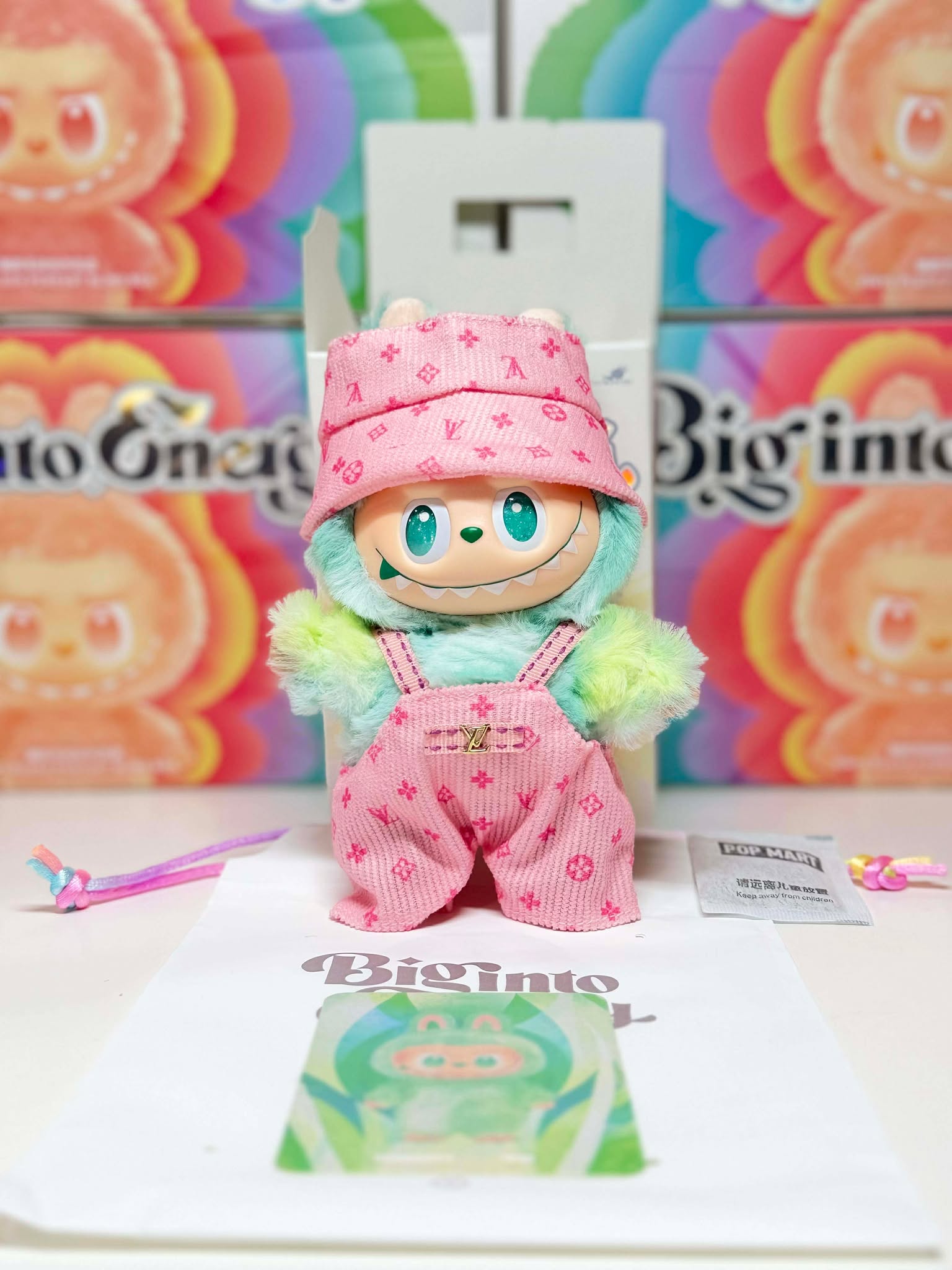 SERENITY - Labubu Big Into Energy Plush – Pink Outfit | POP MART Authentic