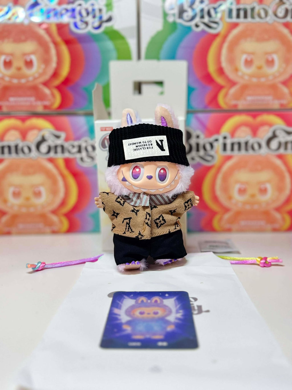 POP MART Labubu Big Into Energy – Luck w/ Outfit | Authentic Designer Toy