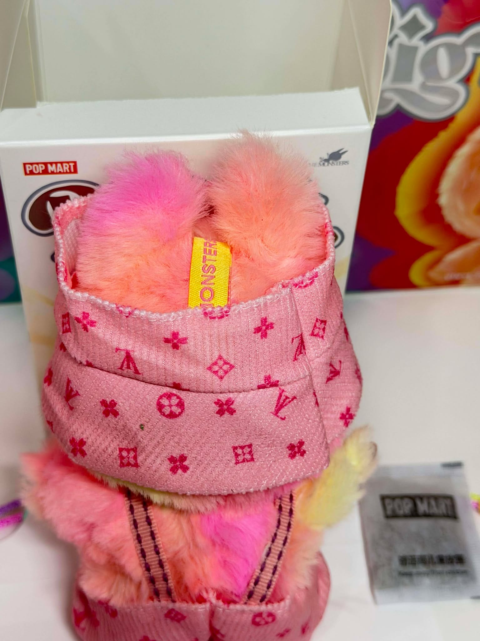 LOYALTY - Labubu Big Into Energy Plush – Pink Outfit | POP MART Authentic