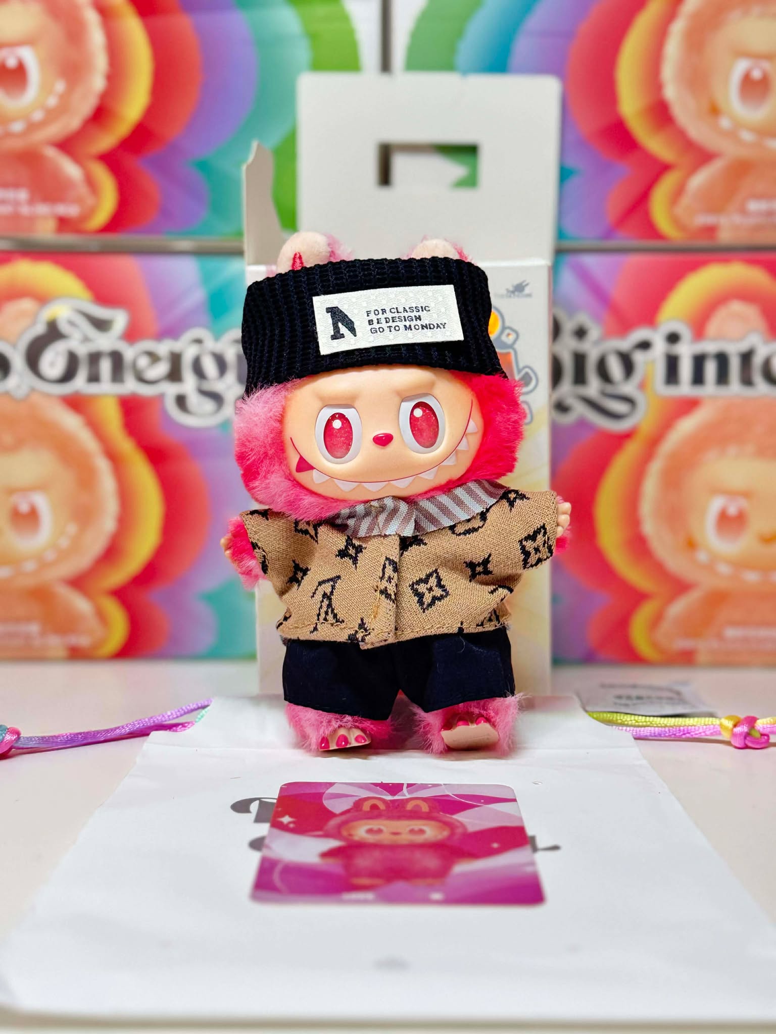 POP MART Labubu Big Into Energy – Love w/ Outfit | Authentic Designer Toy