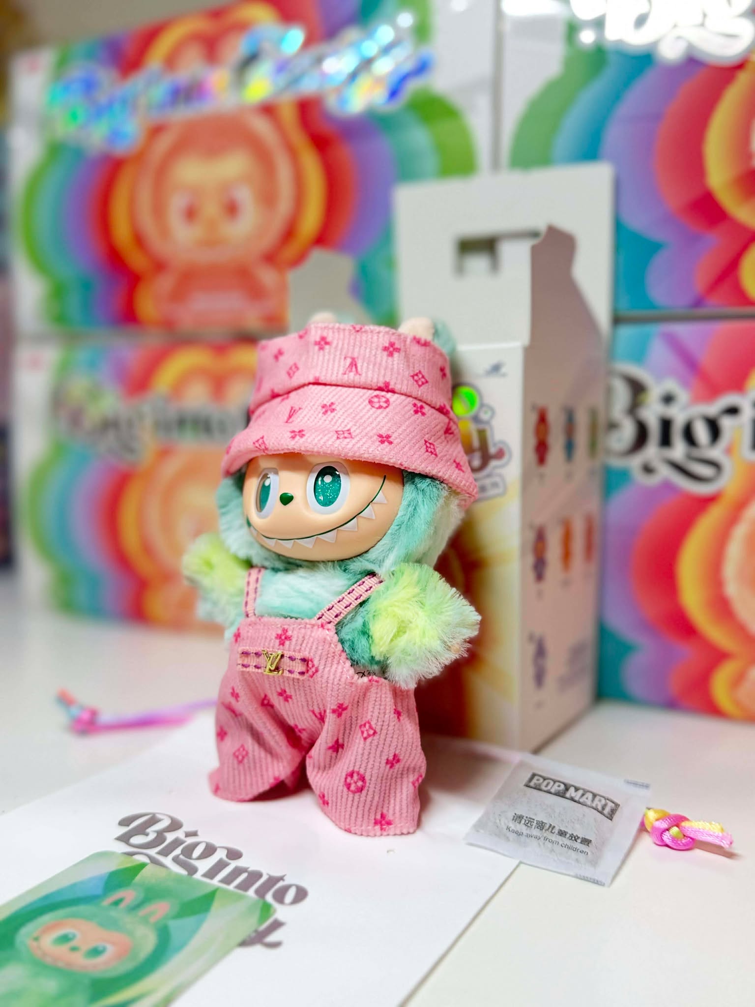 SERENITY - Labubu Big Into Energy Plush – Pink Outfit | POP MART Authentic