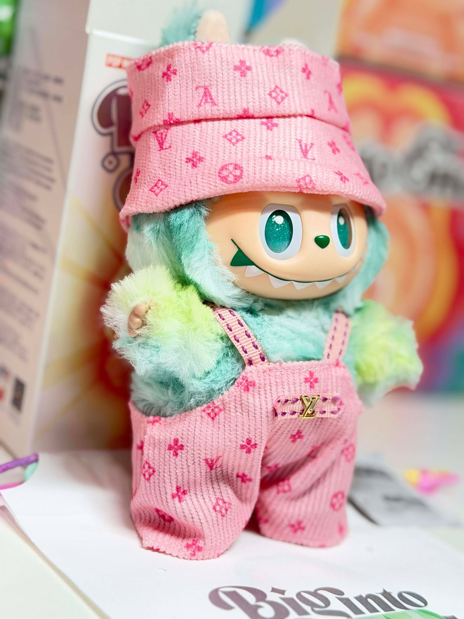 SERENITY - Labubu Big Into Energy Plush – Pink Outfit | POP MART Authentic