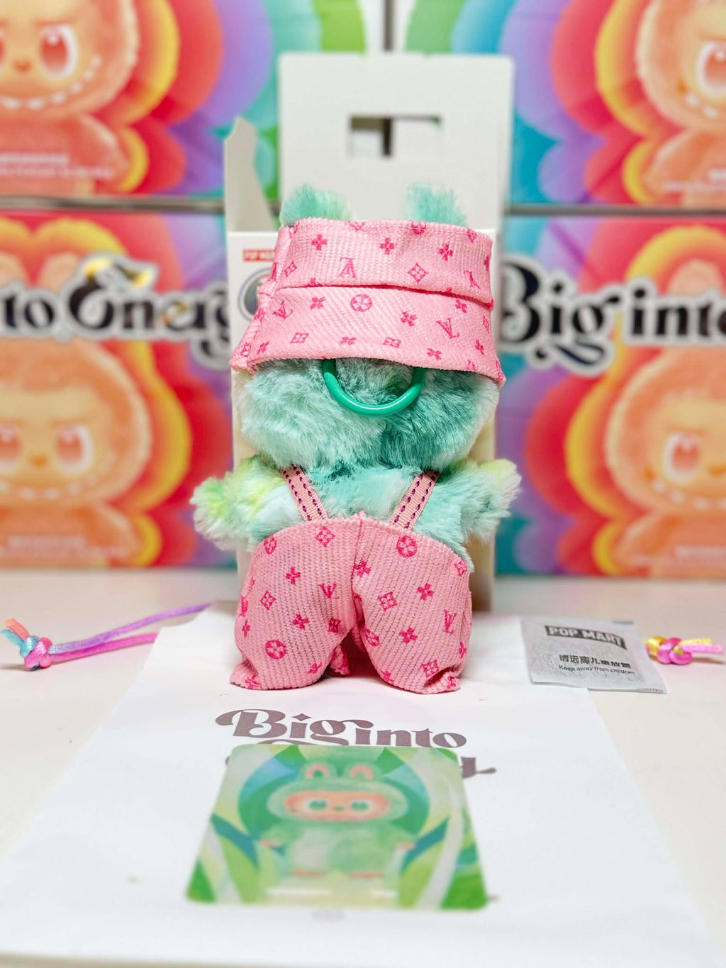 SERENITY - Labubu Big Into Energy Plush – Pink Outfit | POP MART Authentic