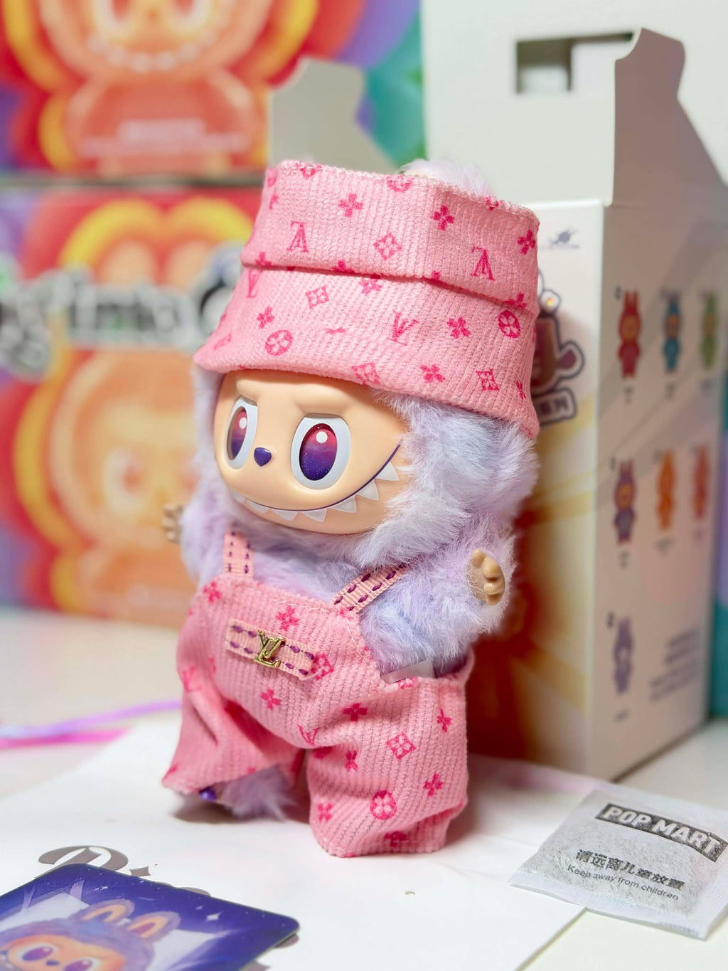 LUCK - Labubu Big Into Energy Plush – Pink Outfit | POP MART Authentic