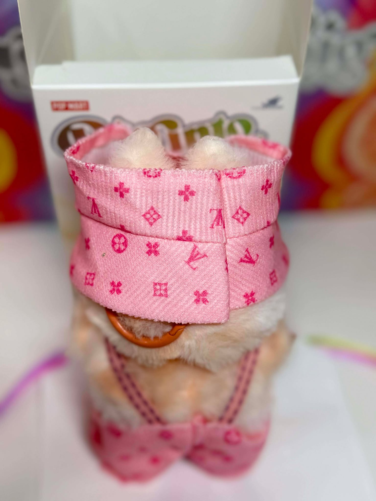 HAPPINESS - Labubu Big Into Energy Plush – Pink Outfit | POP MART Authentic