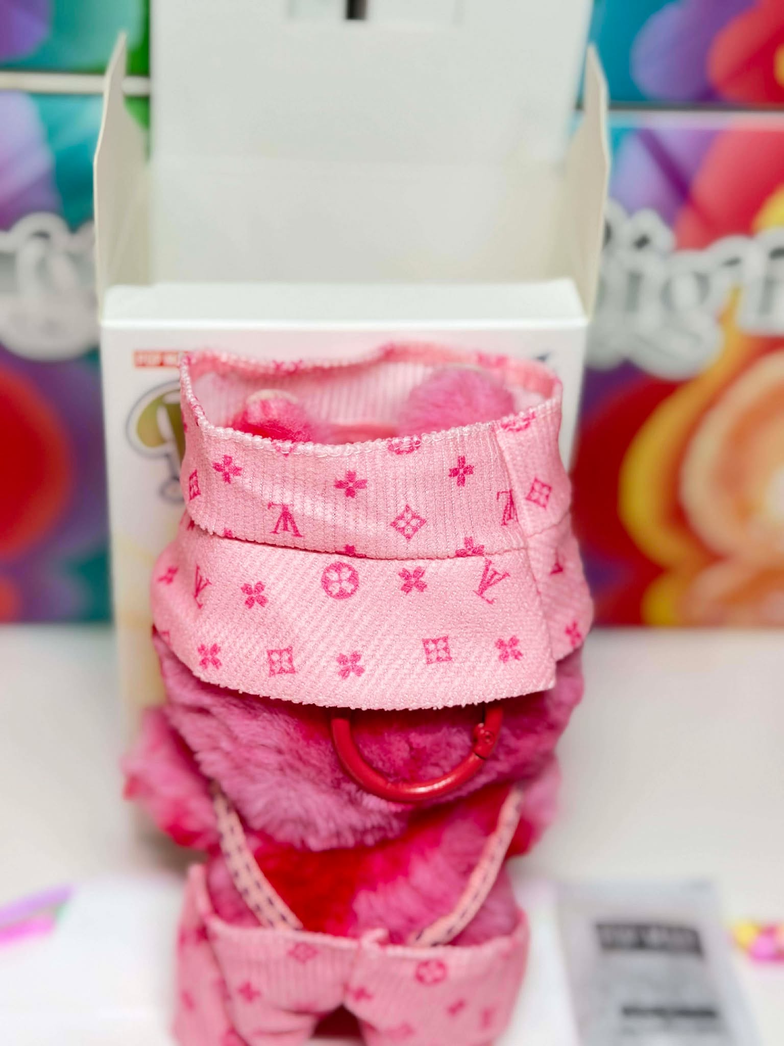 LOVE- Labubu Big Into Energy Plush – Pink Outfit | POP MART Authentic