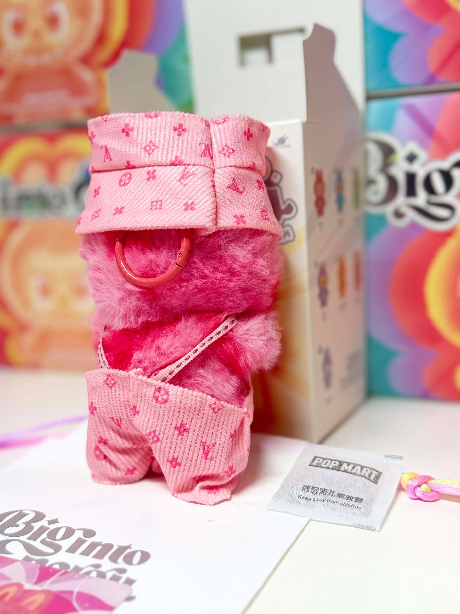 LOVE- Labubu Big Into Energy Plush – Pink Outfit | POP MART Authentic