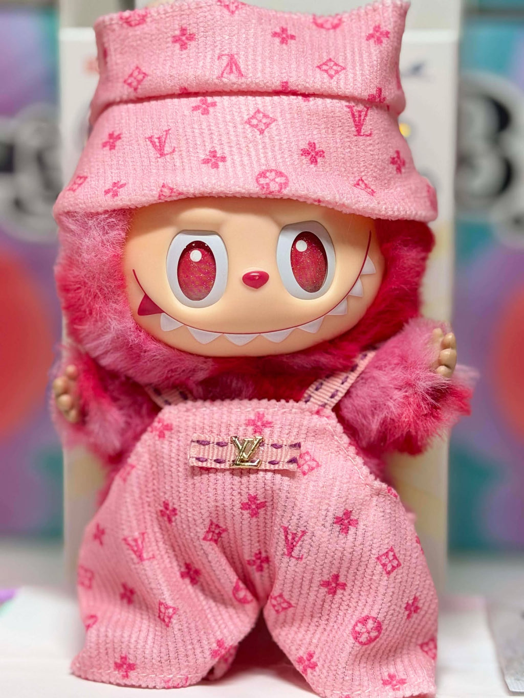 LOVE- Labubu Big Into Energy Plush – Pink Outfit | POP MART Authentic