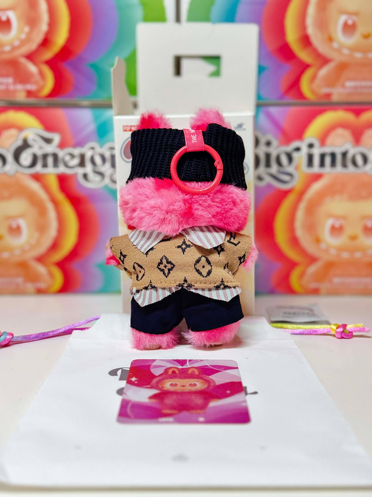 POP MART Labubu Big Into Energy – Love w/ Outfit | Authentic Designer Toy