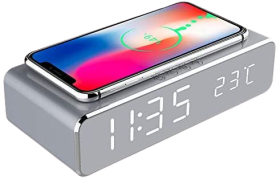Wireless Charger Alarm Clock