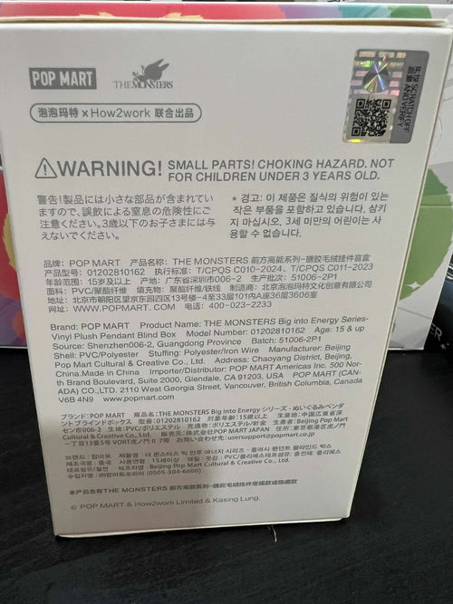 POP MART Labubu Monsters Big Into Energy – Authentic Vinyl Plush Blind Box